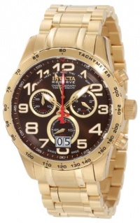 Invicta Men's 10742 Reserve Chronograph Brown Dial 18k Gold Ion-Plated Stainless Steel Watch Invicta Men's 10742 Reserve Chronograph Brown Dial 18k Gold Ion-Plated Stainless Steel Watch