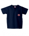 GelScrubs Auburn Tigers NCAA Classic Scrub 1 Pocket Top - Navy