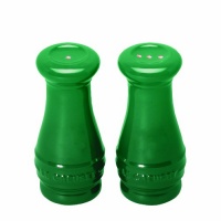 Le Creuset Stoneware Salt and Pepper Shakers, Fennel Le Creuset Stoneware Salt and Pepper Shakers, Fennel