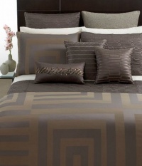 Hotel Collection Columns Full/Queen Duvet Cover Brown/Grey Hotel Collection Columns Full/Queen Duvet Cover Brown/Grey