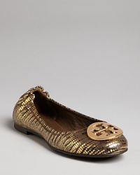 Get ready to snake it in these embossed Tory Burch flats that will make you feel like a golden girl, a high-fashion update to the designer's favorite Reva ballets. Get ready to snake it in these embossed Tory Burch flats that will make you feel like a golden girl, a high-fashion update to the designer's favorite Reva ballets.