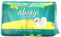 Always Ultra Thin with Flexi-Wings, 36-Count (Pack of 2) Always Ultra Thin with Flexi-Wings, 36-Count (Pack of 2)