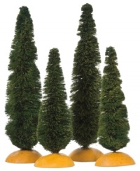 Complement the beautiful buildings in your holiday village with lush green cypress trees from Department 56. Complement the beautiful buildings in your holiday village with lush green cypress trees from Department 56.