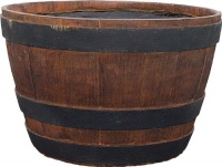 Dynamic Design PBB1706OS Wine Barrel 17-Inch Country Manor-Polylam4, Oak/Steel Dynamic Design PBB1706OS Wine Barrel 17-Inch Country Manor-Polylam4, Oak/Steel