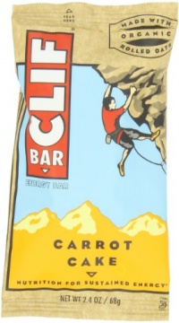 Clif Bar Energy Bar, Carrot Cake, 2.4-Ounce Bars, 24 Count Clif Bar Energy Bar, Carrot Cake, 2.4-Ounce Bars, 24 Count