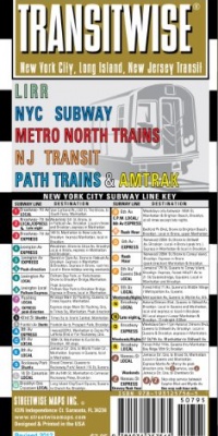 Streetwise Transitwise Map - Laminated New York Metropolitan Commuter Rail Map (Streetwise (Streetwise Maps))