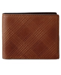 Fossil's must-have Albright traveler features rich leather and a unique plaid detailing. Fossil's must-have Albright traveler features rich leather and a unique plaid detailing.
