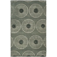 Safavieh Soho Collection SOH821C Handmade Grey New Zealand Wool Area Rug, 6-Feet by 9-Feet Safavieh Soho Collection SOH821C Handmade Grey New Zealand Wool Area Rug, 6-Feet by 9-Feet
