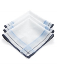 Always be ready. This Club Room three-pack of handkerchiefs is perfect for the dapper guy on the go. Always be ready. This Club Room three-pack of handkerchiefs is perfect for the dapper guy on the go.