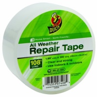 Duck Brand 1297501 1.88-Inch by 36-Yard All Weather Clear Poly Repair Tape for Window Insulation Sheeting