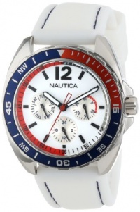 Nautica Unisex N09907G Sport Ring Multifunction White Box Set Watch