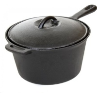 Cajun Cookware Pots 3-quart Seasoned Cast Iron Sauce Pot - Gl10491bs Cajun Cookware Pots 3-quart Seasoned Cast Iron Sauce Pot - Gl10491bs