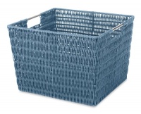 Whitmor 6500-1715 Rattique Storage Tote, Berry Blue Whitmor 6500-1715 Rattique Storage Tote, Berry Blue