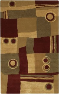 Surya Marc 9 by 13 Rug, Red Surya Marc 9 by 13 Rug, Red