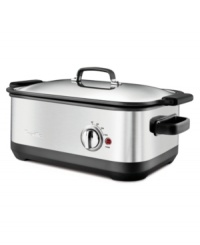 Breville makes it easy to come home to the mouthwatering aroma of slowly simmered, fork-tender meals. Simply add your ingredients and let this slow cooker simmer your food to perfection. If you're still not around when it's done, it will even keep food warm for up to four hours! One-year limited warranty. Model BSC560XL. Breville makes it easy to come home to the mouthwatering aroma of slowly simmered, fork-tender meals. Simply add your ingredients and let this slow cooker simmer your food to perfection. If you're still not around when it's done, it will even keep food warm for up to four hours! One-year limited warranty. Model BSC560XL.