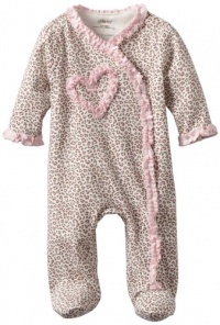 Little Me Baby-Girls Newborn Leopard Footie, Pink, 9 Months Little Me Baby-Girls Newborn Leopard Footie, Pink, 9 Months