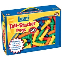 Lauri Toys Tall-Stacker Pegs 50 Lauri Toys Tall-Stacker Pegs 50