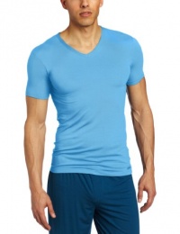 Calvin Klein Men's Micro Modal V-Neck Tee, Soft Aqua, Small