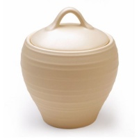 Mikasa Swirl Tan Covered Sugar Mikasa Swirl Tan Covered Sugar