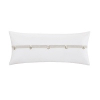 Echo Fan Floral Decorative Pillow - White - 12x26 Echo Fan Floral Decorative Pillow - White - 12x26