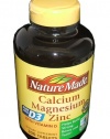 Nature Made Calcium Magnesium and Zinc Dietary Supplement Made With Vitamin D 300 Tablets per Bottle