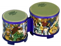 Remo RHYTHM CLUB, Bongos, 5/6 Diameters, Rhythm Kids Graphics Remo RHYTHM CLUB, Bongos, 5/6 Diameters, Rhythm Kids Graphics