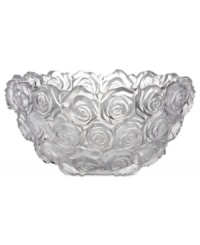 Sumptuous Waterford crystal blossoms into the gorgeous Sunday Rose bowl with Monique Lhuillier's designer touch. A beautiful home accent. Sumptuous Waterford crystal blossoms into the gorgeous Sunday Rose bowl with Monique Lhuillier's designer touch. A beautiful home accent.