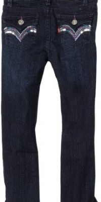 Levi's Girls 4-6x 9710 Love Lurex Slim Straight Jean Levi's Girls 4-6x 9710 Love Lurex Slim Straight Jean