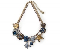 Betsey Johnson Heaven's To Betsey Bow Star Frontal Necklace Betsey Johnson Heaven's To Betsey Bow Star Frontal Necklace