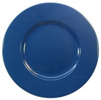 Waechtersbach Effect Glaze Blueberry Rimmed Charger Plates, Set of 2 Waechtersbach Effect Glaze Blueberry Rimmed Charger Plates, Set of 2