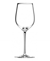 A must for white wine aficionados, the Sommeliers wine glass emphasizes the velvety texture, fruit flavor and balanced finish of Chardonnay and Chablis. Its classic Riedel shape celebrates both the freshness of young wines and spicy, mineral taste of mature wines. A must for white wine aficionados, the Sommeliers wine glass emphasizes the velvety texture, fruit flavor and balanced finish of Chardonnay and Chablis. Its classic Riedel shape celebrates both the freshness of young wines and spicy, mineral taste of mature wines.