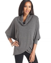 Soft and chic--Style&co.'s latest sweater is designed with a flattering silhouette and fashion-forward tulip hem. Soft and chic--Style&co.'s latest sweater is designed with a flattering silhouette and fashion-forward tulip hem.