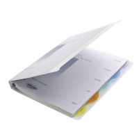 Wilson Jones View-tab Presentation 5-Tab Binder, 5/8 Capacity, 8.5 x 11 Sheet Size, White (W55364)