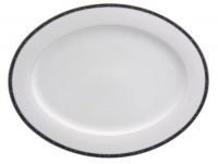 Nikko Perennial Indigo Fine China Oval Platter Nikko Perennial Indigo Fine China Oval Platter