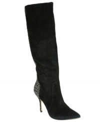 Feel pretty in this sophisticated style. With a tall heel and an ornate back full of studs, Enzo Angiolini's Preety boots are a seasonal must-have. Feel pretty in this sophisticated style. With a tall heel and an ornate back full of studs, Enzo Angiolini's Preety boots are a seasonal must-have.
