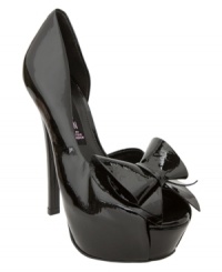 For legs that go on forever and a look that will turn heads, we've got your shoe: the Rosale from Steven by Steve Madden. A shiny patent finish amps up these towering peep-toe platform pumps. For legs that go on forever and a look that will turn heads, we've got your shoe: the Rosale from Steven by Steve Madden. A shiny patent finish amps up these towering peep-toe platform pumps.