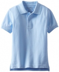 Nautica Boys 2-7 Short Sleeve Pique Polo, Light Blue, Medium Nautica Boys 2-7 Short Sleeve Pique Polo, Light Blue, Medium