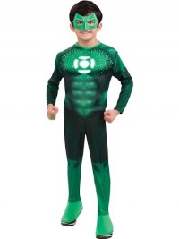 Green Lantern Child's Deluxe Hal Jordan Costume With Light Up Logo Green Lantern Child's Deluxe Hal Jordan Costume With Light Up Logo