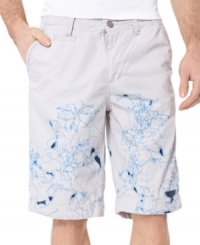 Shake up your sunny-day style with these rad graphic shorts from Buffalo David Bitton. Shake up your sunny-day style with these rad graphic shorts from Buffalo David Bitton.