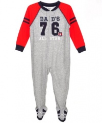 Carters Dads All-Star Raglan Footed Pajamas - Baby Carters Dads All-Star Raglan Footed Pajamas - Baby