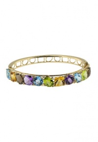 Effy Jewlery 14K Yellow Gold Multi Gemstone and Diamond Bangle Effy Jewlery 14K Yellow Gold Multi Gemstone and Diamond Bangle