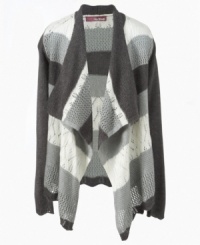 She won't be neutral about this soft cozy from Epic Threads – mixed stitching gives it a cute and comfy look for the cold. She won't be neutral about this soft cozy from Epic Threads – mixed stitching gives it a cute and comfy look for the cold.