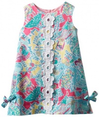 Lilly Pulitzer Girls 2-6x Classic Shift Dress, Multi in the Beginning, 2 Lilly Pulitzer Girls 2-6x Classic Shift Dress, Multi in the Beginning, 2
