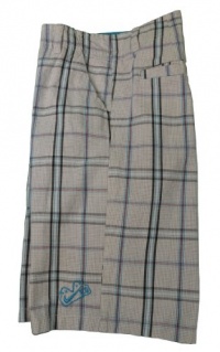 Nike 6.0 Boys ( 8-20) Plaid Shorts White/Gray-10 Nike 6.0 Boys ( 8-20) Plaid Shorts White/Gray-10