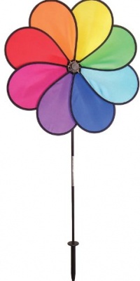 In The Breeze 8-Petal Rainbow Dazy Garden Spinner In The Breeze 8-Petal Rainbow Dazy Garden Spinner