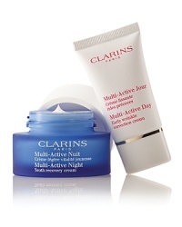 Wrinkle CorrectingEarly wrinkles stand corrected with two line-chasing treatments that help neutralize the harmful effects of fatigue, pollution and UV stress. Set includes:Full-Size Multi-Active Night Youth Recovery Cream. Travel-Size Multi-Active Day Early Wrinkle Correction Cream Wrinkle CorrectingEarly wrinkles stand corrected with two line-chasing treatments that help neutralize the harmful effects of fatigue, pollution and UV stress. Set includes:Full-Size Multi-Active Night Youth Recovery Cream. Travel-Size Multi-Active Day Early Wrinkle Correction Cream