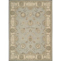 Nourison PE22 Persian Empire Area Rug - Aqua Color-Size - 5.3 x 7.5 ft. Nourison PE22 Persian Empire Area Rug - Aqua Color-Size - 5.3 x 7.5 ft.