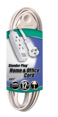 Coleman Cable 03518 Flat Plug Extension Cord, 16/3 Grounded with 3-Outlet Trinector Tap, 12-Foot Coleman Cable 03518 Flat Plug Extension Cord, 16/3 Grounded with 3-Outlet Trinector Tap, 12-Foot