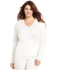 A lovely winter layer pretty enough to show off. You'll love the softness and easy fit of this Softwear top by Cuddl Duds. A lovely winter layer pretty enough to show off. You'll love the softness and easy fit of this Softwear top by Cuddl Duds.