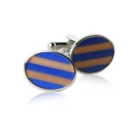 Fiber Optic Oval Cufflinks By Jewelry Mountain Fiber Optic Oval Cufflinks By Jewelry Mountain